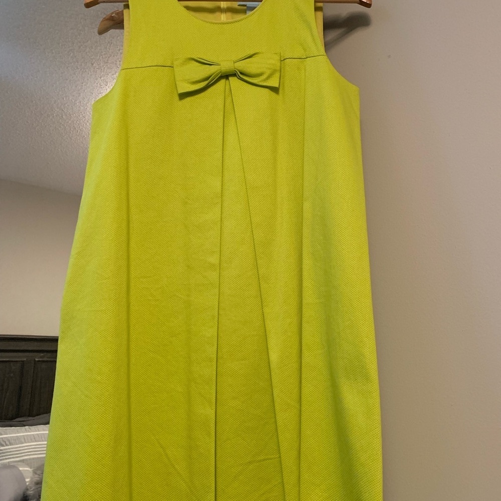 CeCe Green Pleated Sundress for Wedding Guest